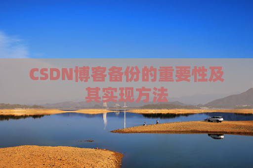 CSDN博客备份的重要性及其实现方法